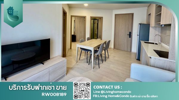 ให้เช่า Flo By Sansiri 2 Bed เฟอร์นิเจอร์และเครื่งใช้ไฟฟ้าครบ พร้อมเข้าอยู่ ใกล้  BTS สถานีคลองสาน และไอคอนสยาม -RW008189