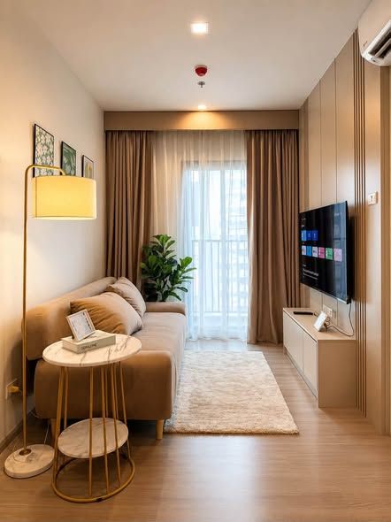 PFD-08758 Condo for rent, The Base Phetchaburi-Thonglor , fully furnished, ready to move in. In the heart of Thonglor, near BTS Phrom Phong 🏙️✨