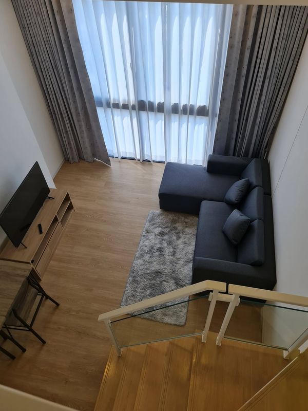 Condo for Rent – Landmark @ MRTA Station (แลนด์มาร์ค แอท เอ็มอาร์ทีเอ สเตชั่น) | Duplex | 1 Bed 1 Bath | 37 sqm | Floor 7 | Rama 9 | 22,000 THB/month | LINE: @500vvzzy | Ref: TR0098