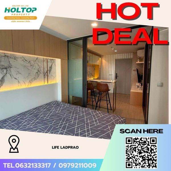 #Z5975💥070769 🔥Condo for rent Life Ladprao