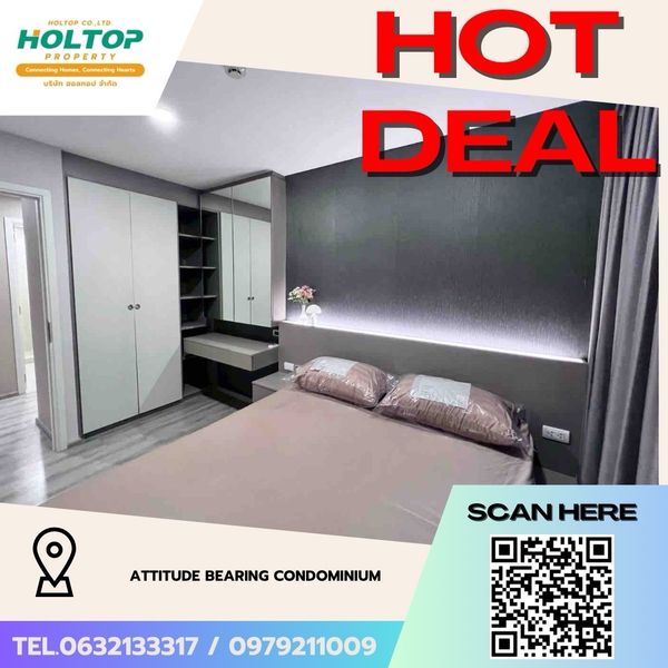 #Z5976💥070769 🔥ให้เช่าคอนโด ATTITUDE BEARING CONDOMINIUM