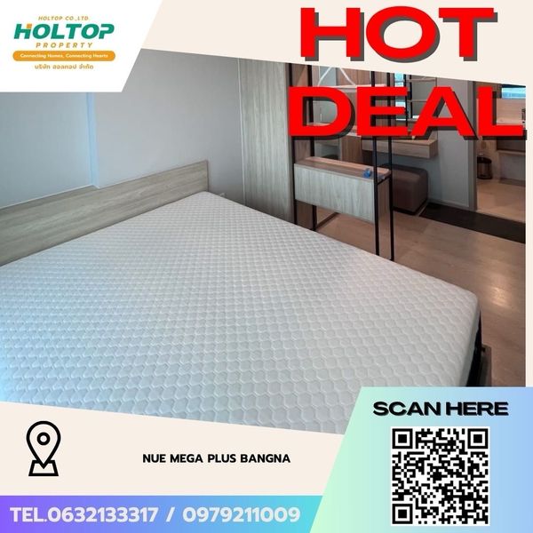 #Z5600💥080769 🔥Condo for rent Nue Mega Plus Bangna
