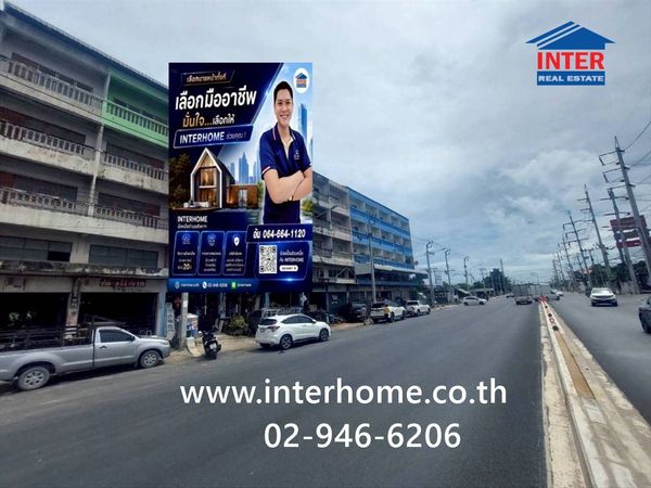 Commercial building, 4.5 floors, 46.7 sq m, commercial building near Mega Bangna, Nam Daeng-Buanakarin intersection, Nam Daeng Road, Buanakarin Road, Bang Phli, Samut Prakan.