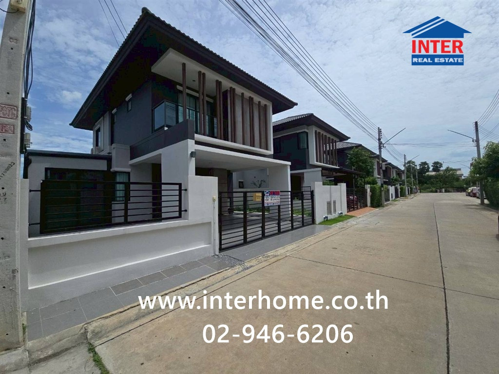 Twin house, 2 floors, 39.9 sq m, NC Green Palm Park Village 1, Soi Lam Luk Ka 71, Lam Luk Ka Road, Rangsit-Nakhon Nayok Road, Lam Luk Ka, Pathum Thani.
