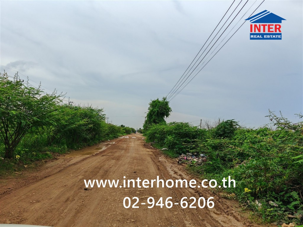 Empty land 100 sq m. Empty land near Wat Saeng San, Soi Bongkot 38, Uttaraphimuk elevated road. Rangsit-Nakhon Nayok Road, Khlong Luang, Pathum Thani