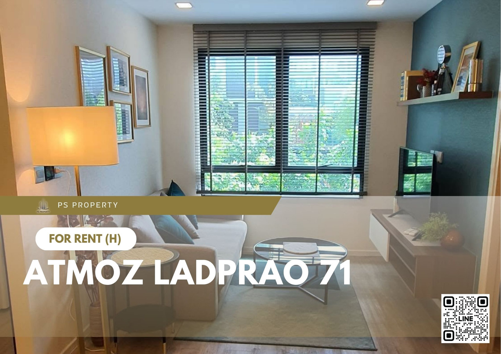 ให้เช่า 📍 Atmoz Ladprao 71 📍 2 ห้องนอน เฟอร์นิเจอร์ และ เครื่องใช้ไฟฟ้าครบ ใกล้ทางด่วน