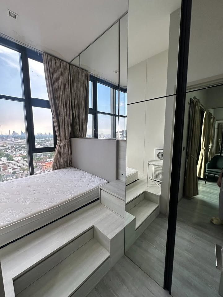 (Accept co ag) Condo for rent, The Line Sukhumvit 101, near BTS Punnawithi, only 250 meters, Chao Phraya River view, high floor, ready to move in, quick response 064-974-2441