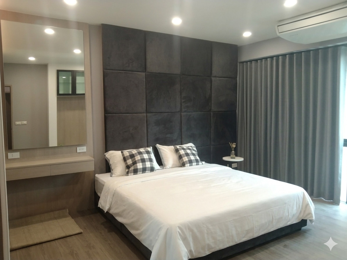 Condoห้องกว้าง 50ตรม รีโนเวทใหม่ มีrooftop barส่วนตัว วิวเดียวกับเพ้นเฮาส์ – รูปที่ 2