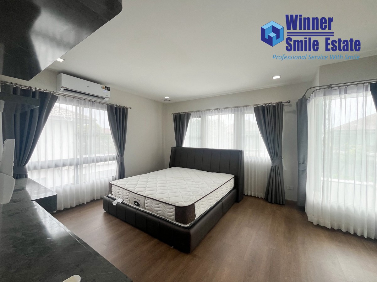 Luxury house for rent, Mandana 1 Bangna Km.7, 175 sq.m., near Mega Bangna, great price.