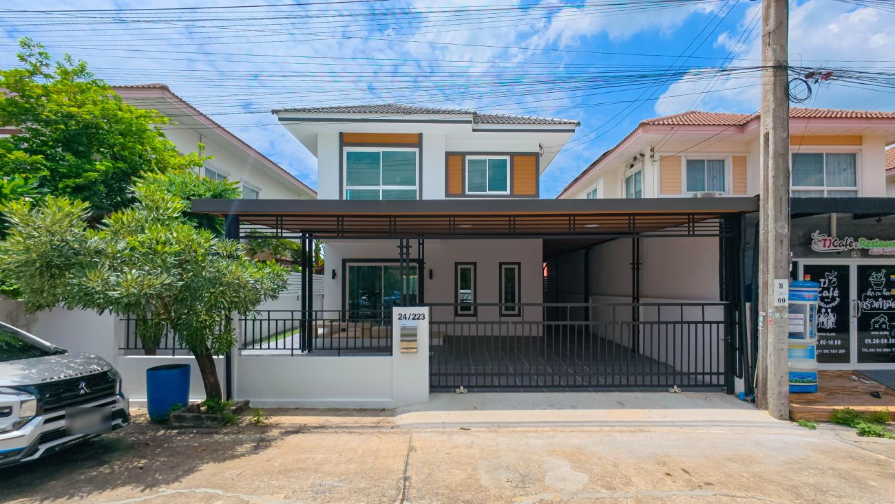 2-story detached house for sale, Nonthawee Ville 5, Mitmaitri, Nong Chok, 49.5 sq m, 4 bedrooms, 2 bathrooms, newly renovated, ready to move in. 2-story detached house for sale, Nonthawee Ville 5, Mitmaitri, Nong Chok, 49.5 sq m, 4 bedrooms, 2 bathrooms, newly renovated, ready to move in.