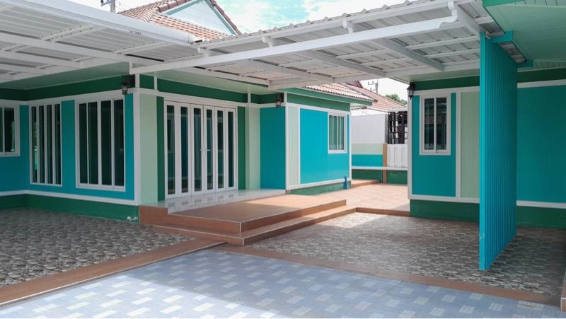Single-storey detached house for sale, corner unit, Baan Nonthawan Project, Rayong Province, good location, convenient travel. – รูปที่ 2