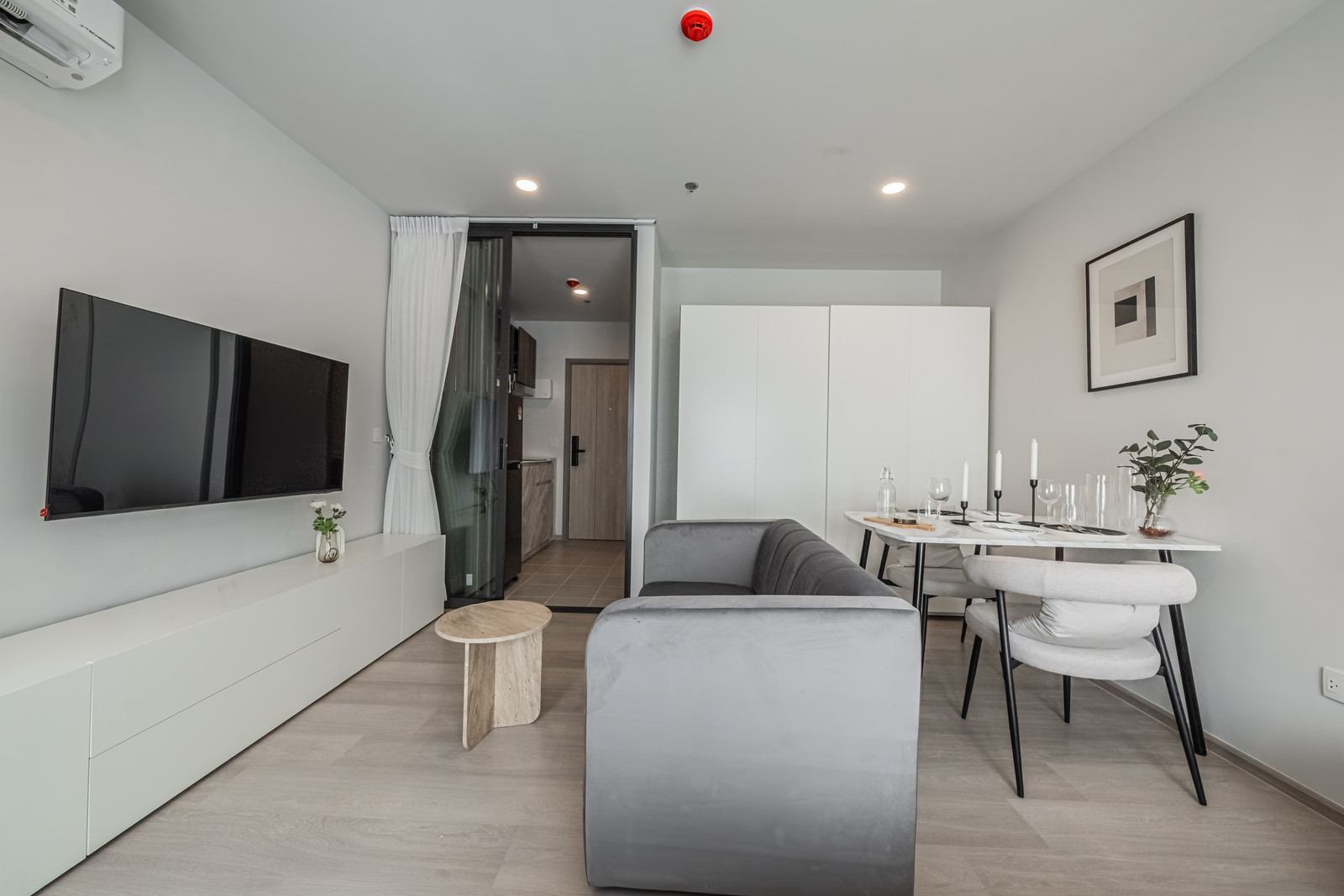 For sale 🎉Aspire Onnut Station 🎉Studio, decorated room, fully furnished 🥰😍 Good location near department stores and BTS On Nut 🚅🛍️ – รูปที่ 4