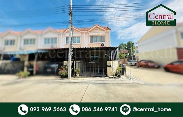 Townhouse Phumjai Niwet 3, Project 6, Samut Prakan, corner house, cheapest price in the project.