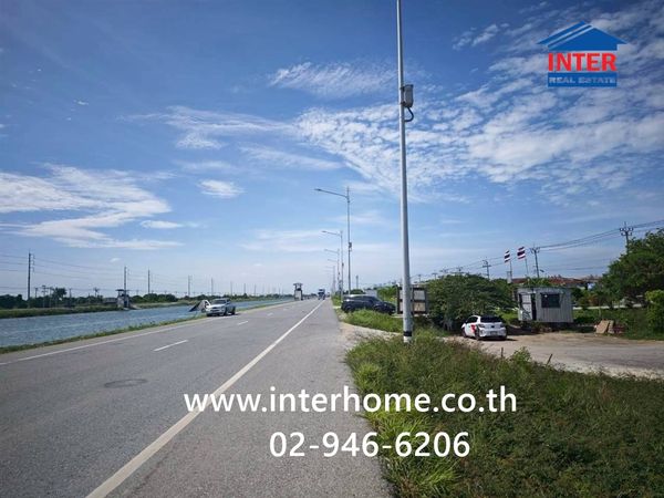 ที่ดินเปล่า 800 ตร.ว. ที่ดิน ใกล้โรงพยาบาลรามาธิบดีจักรีนฤบดินทร์ ถนนเลียบคลองส่งน้ำสุวรรณภูมิ ถนนเทพารักษ์ กม.19 แยกคลอง5 บางพลี สมุทรปราการ