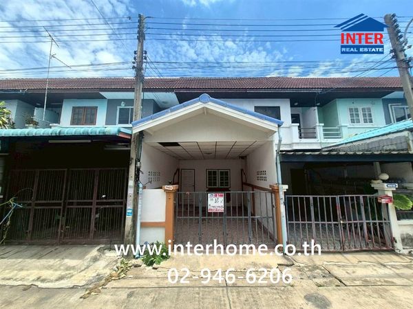 Townhouse, 2 floors, 16 sq m, Chatpailin Village, Lat Lum Kaeo, near Pathum Thani Provincial Waterworks Authority. Pathum Thani Hospital Khlong Yai Road, Lat Lum Kaeo, Pathum Thani