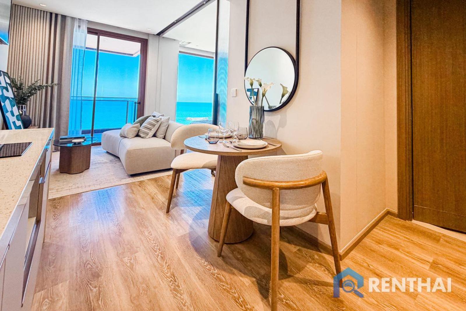 คอนโดหรู 1 ห้องนอนที่ Arom Jomtien | วิวทะเลพาโนรามา – รูปที่ 3