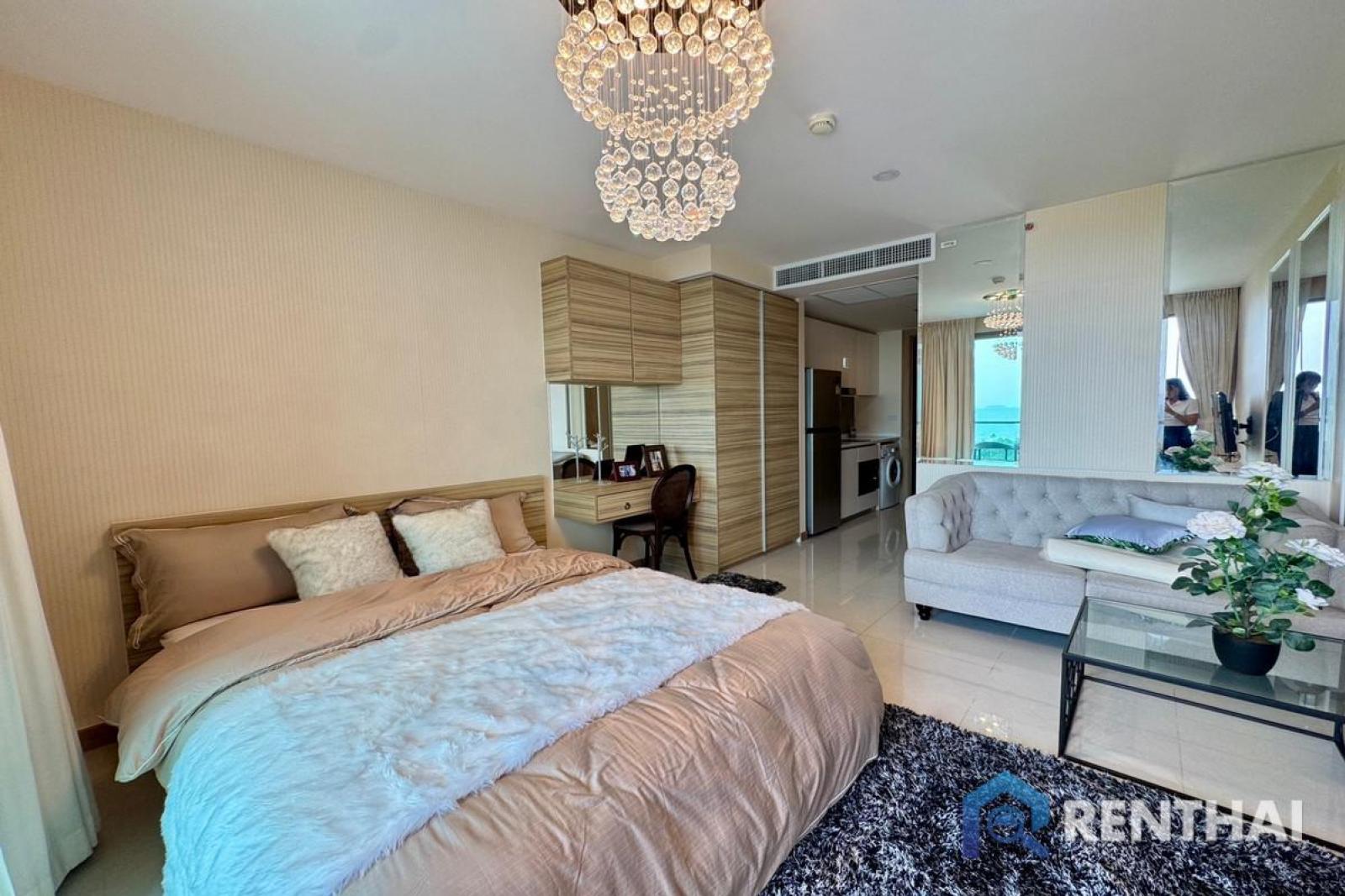 ขายคอนโด The Riviera Jomtien  สตูดิโอวิวทะเล ห้องตกแต่งสวยพร้อมเข้าอยู่ – รูปที่ 2