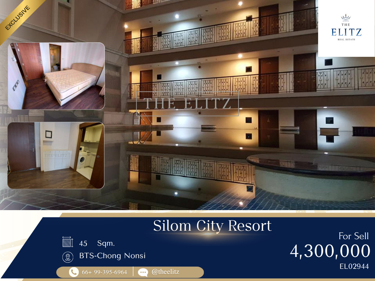 ✨ Experience Serene Resort-Style Living with Generous Square Footage – Unmatched Comfort and Strength in Silom ✨ ✨ Experience Serene Resort-Style Living with Generous Square Footage – Unmatched Comfort and Strength in Silom ✨