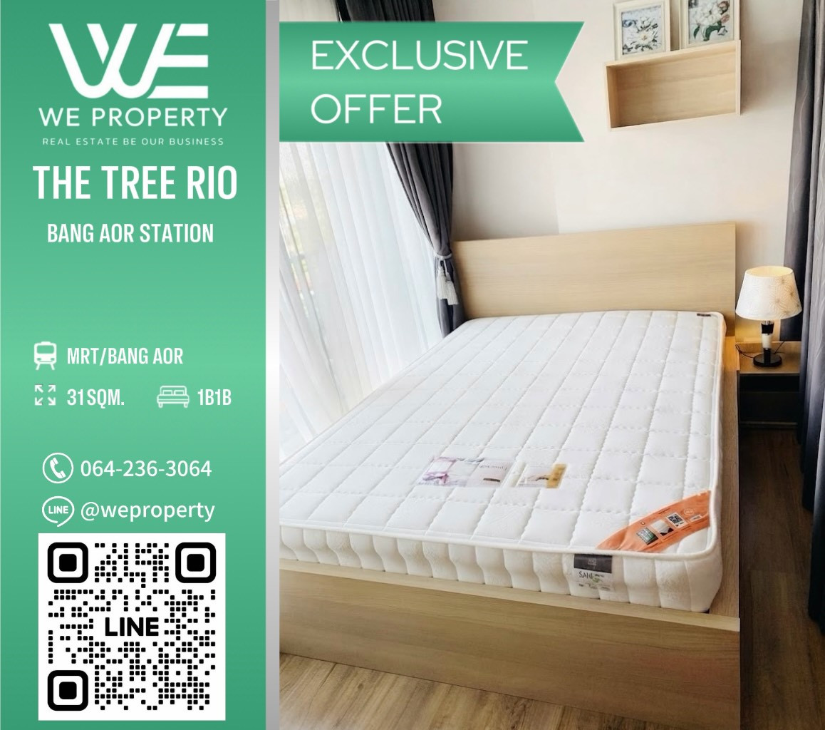 Urgent sale! Room in good location With furniture, very good price!⭐️The Tree RIO Bang Aor Station (The Tree RIO Bang Aor Station) Urgent sale! Room in good location With furniture, very good price!⭐️The Tree RIO Bang Aor Station (The Tree RIO Bang Aor Station)