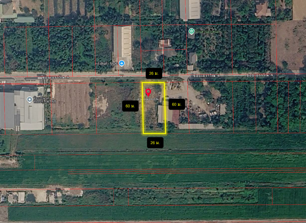 ขาย ที่ดิน ถูกมาก ซอยเอราวัณ 4 ขนาด 400 ตรว ใกล้ถนนเอราวัณ 1 แค่ 270 เมตร DD – รูปที่ 3