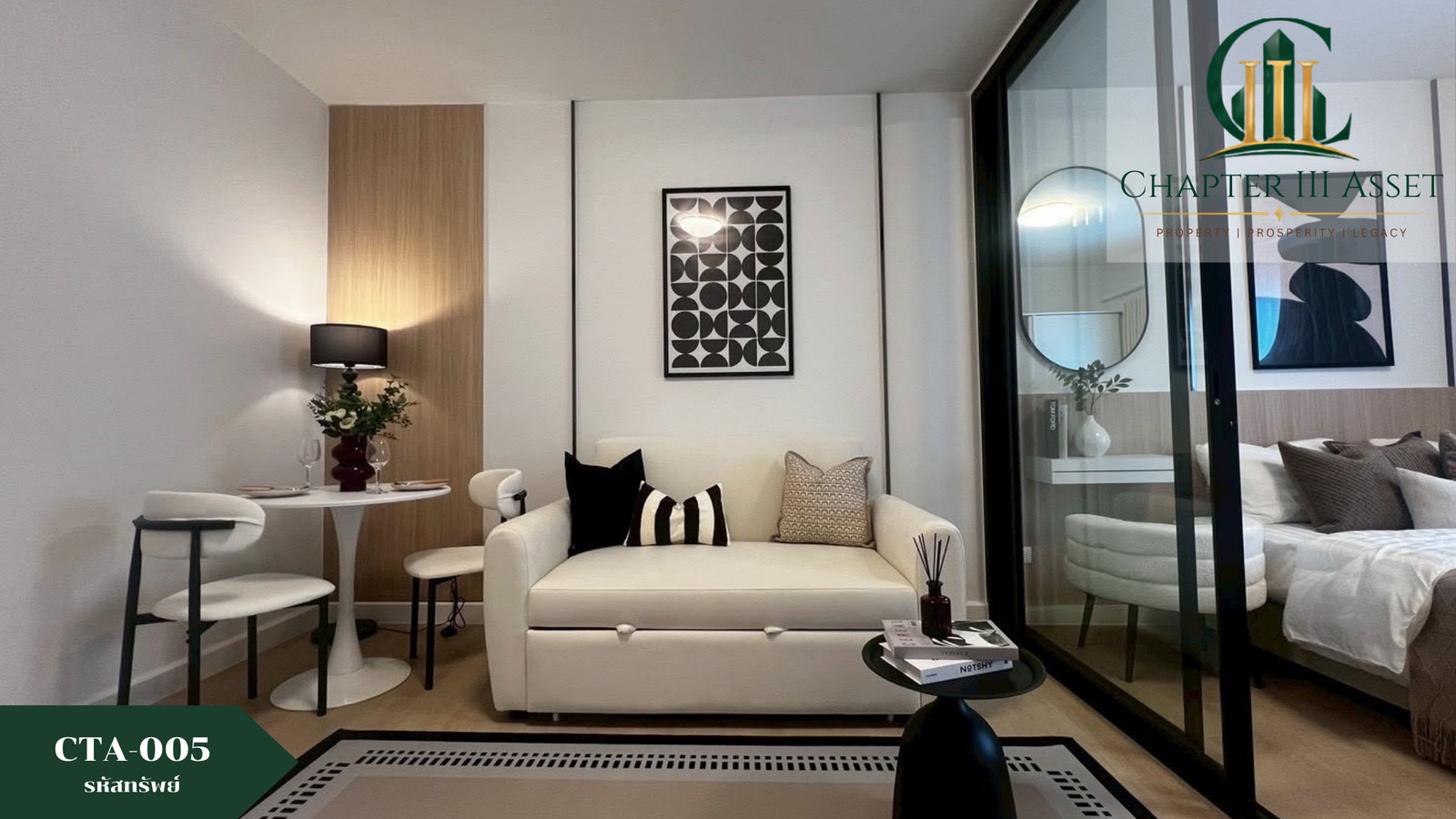 🌿 𝟲𝟮𝟰 𝗖𝗼𝗻𝗱𝗼𝗹𝗲𝘁𝘁𝗲 𝗟𝗮𝗱𝗽𝗿𝗮𝗼 only 𝟭.𝟰𝟵 million 🔥 Newly renovated condo near 𝗠𝗥𝗧 𝟮 Sai Lam Sali Intersection / Bang Kapi, fully furnished, ready to move in.