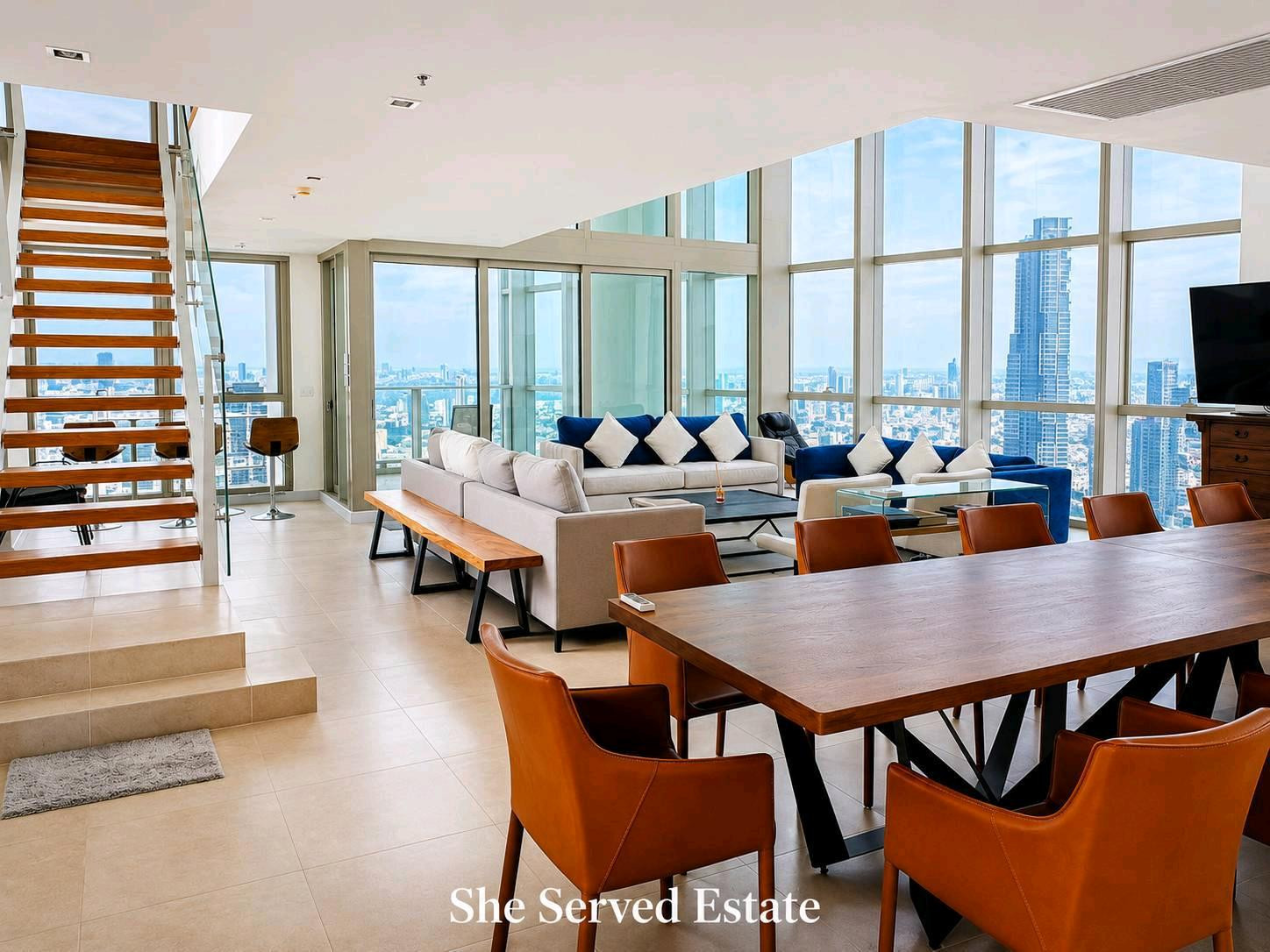 For Rent ◈The River Condominium◈ 3 Bed 4 Bath | Duplex | 410 Sq.m. | High Floor | Panoramic River View – รูปที่ 2