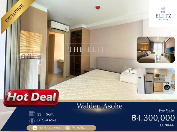 ✨ THE CHEAPEST DEAL IN ASOKE! Own a Serene Low-Rise Luxury Condo with Ultimate Privacy at the Absolute Lowest Price!  ✨