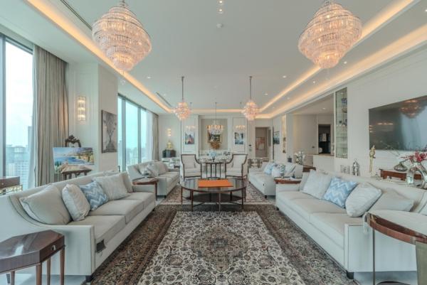For Sale Condo , The Residences at Sindhorn Kempinski Hotel Bangkok , Penthouse , nice view , high floor , corner unit , BTS-Ratchadamri , Lumpini , Pathum Wan , Bangkok , CX-164305