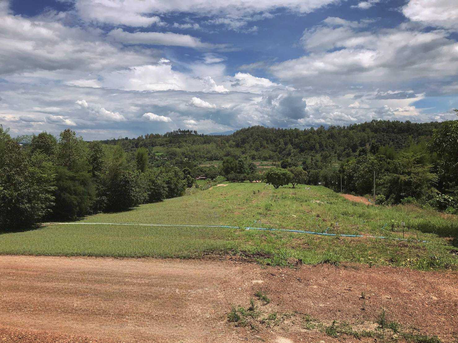 Hillside land, million-dollar view, next to Mae Taeng Irrigation Road. Near Wat Pa Na Bun, almost 10 rai #Mae Taeng land #Chiang Mai land #beautiful land – รูปที่ 4