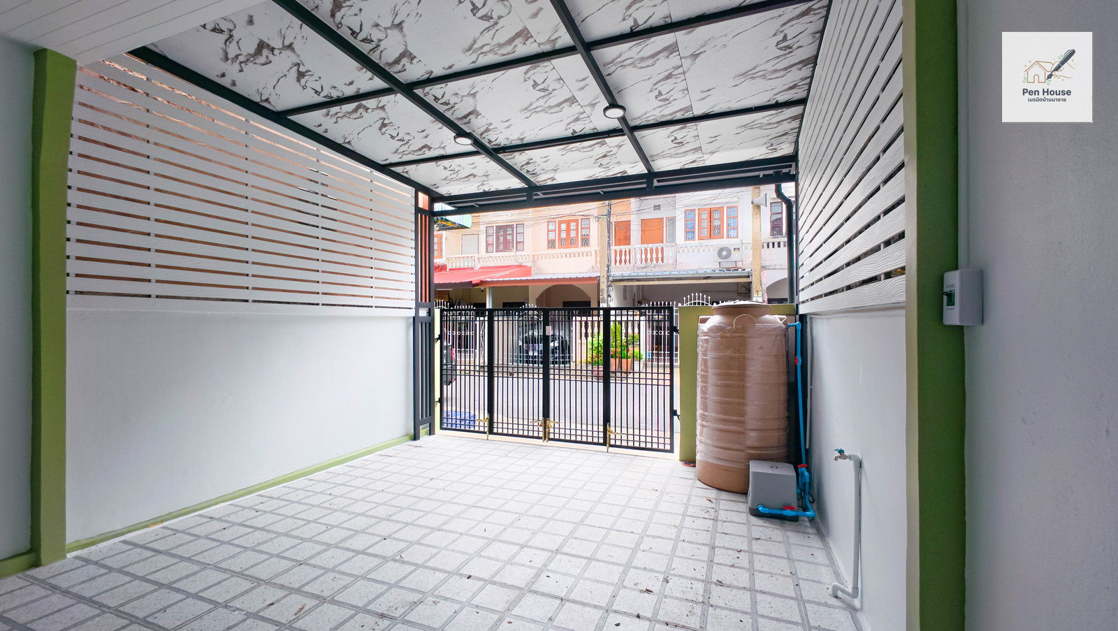 2-story townhouse for sale, Sinthanee Village 3, Nuanchan 9 Ramintra location, newly renovated, ready to move in. – รูปที่ 2