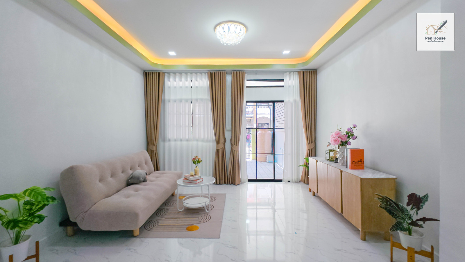 2-story townhouse for sale, Sinthanee Village 3, Nuanchan 9 Ramintra location, newly renovated, ready to move in. – รูปที่ 3