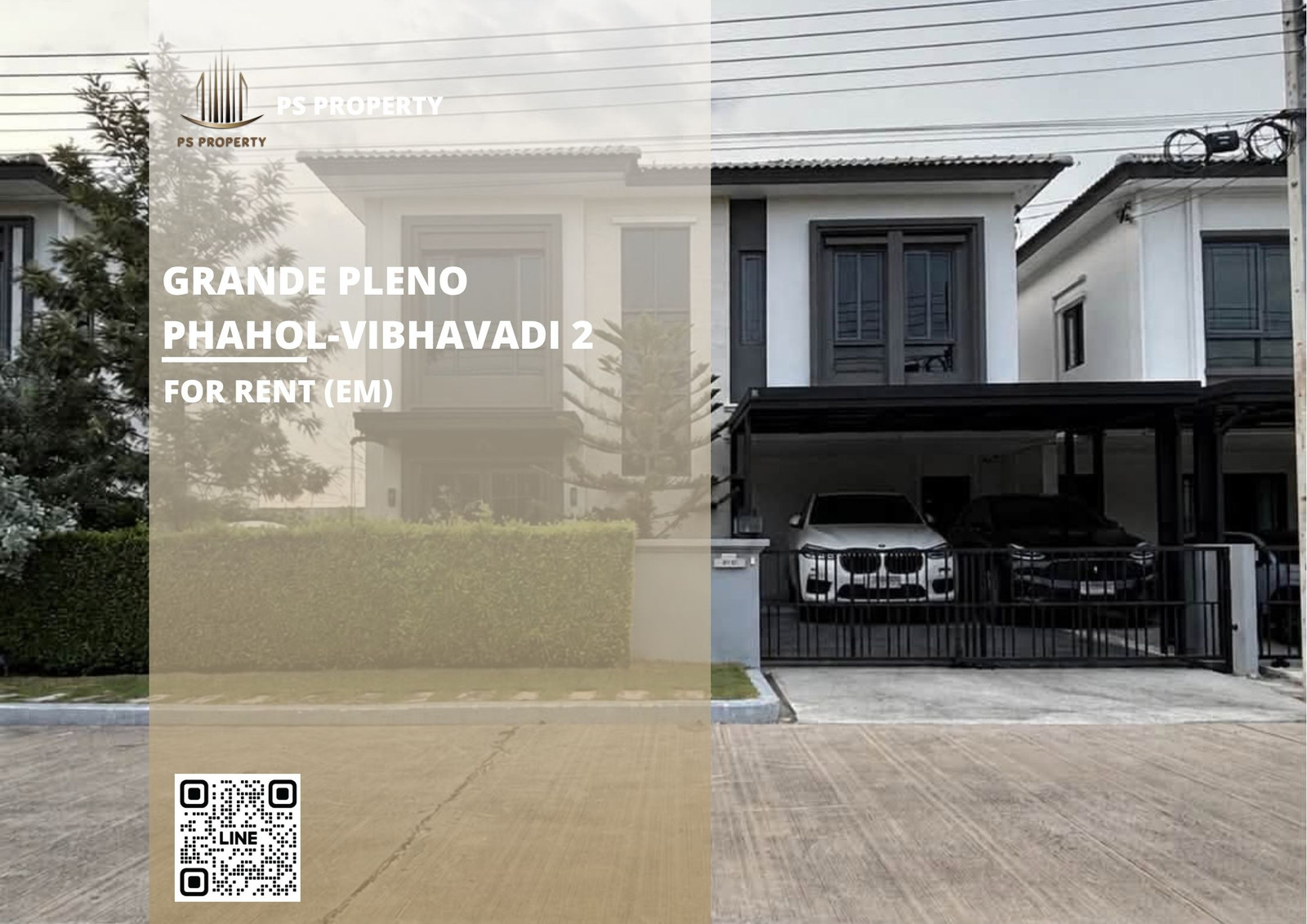 บ้านเดี่ยวให้เช่า 📍 Grande Pleno Phahol-Vibhavadi 2 📍 3 ห้องนอน 4 ห้องน้ำ เฟอร์นิเจอร์ และ เครื่องใช้ไฟฟ้าครบ 
