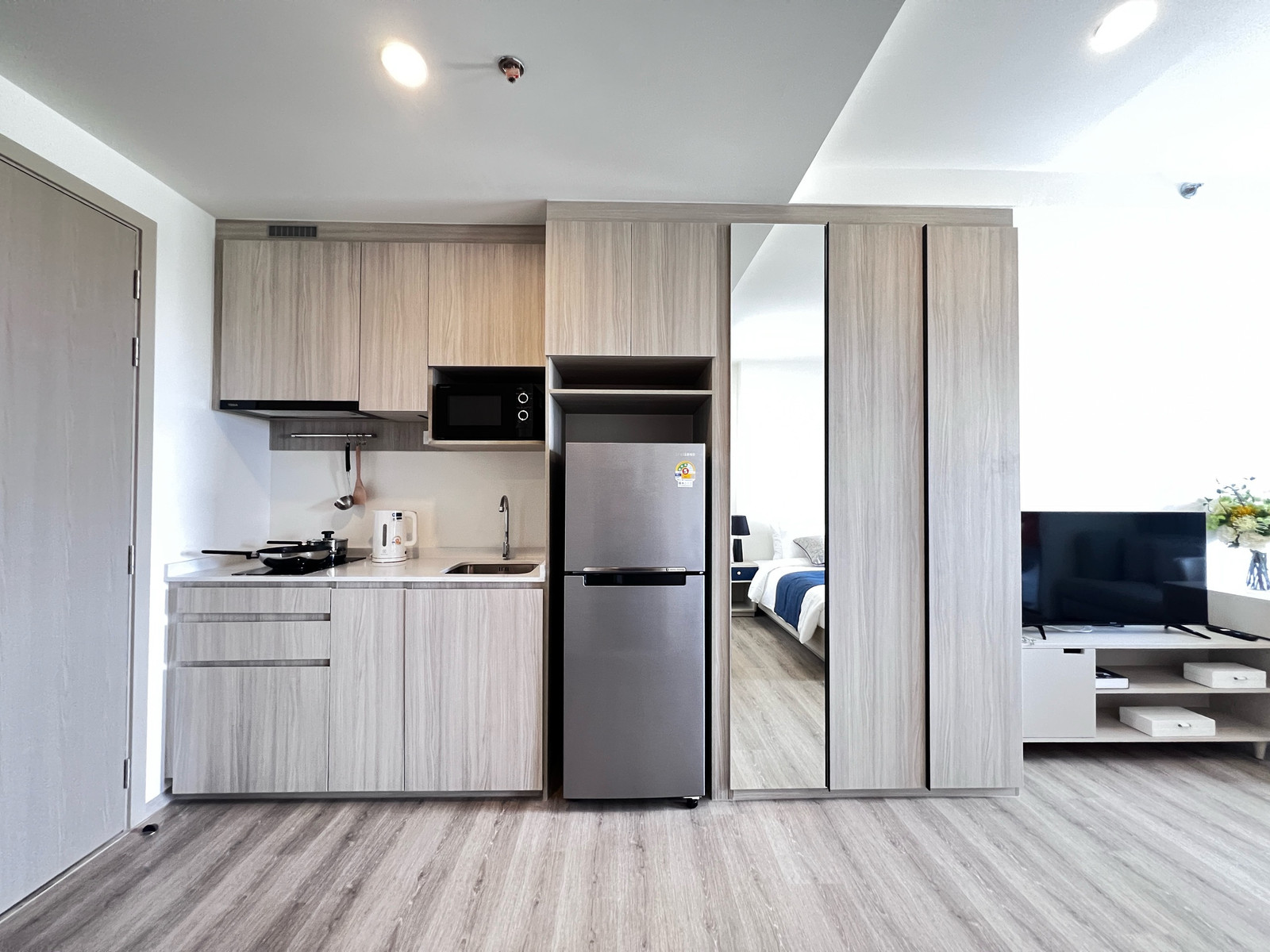 Condo for rent Origin Place Bangna | Studio 28 sq m., fully furnished, ready to move in | near Mega Bangna, only 11,000 baht/month. – รูปที่ 3