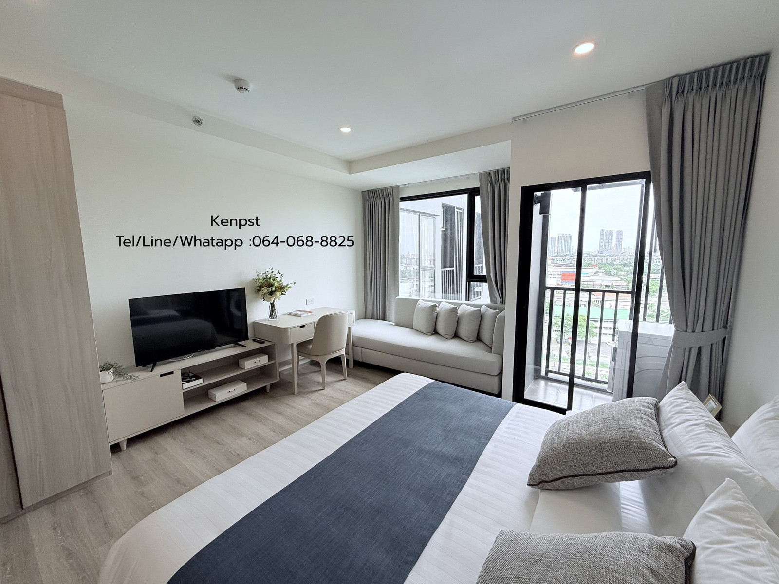 🔥 ด่วน! Hampton Suites Bangna 28 ตร.ม. 🛋️ แต่งครบ ฟรี Wi-Fi 📶 🚆 ใกล้ MRT ศรีเอี่ยม ลากกระเป๋าเข้าอยู่ได้เลย 🧳✨ – รูปที่ 3