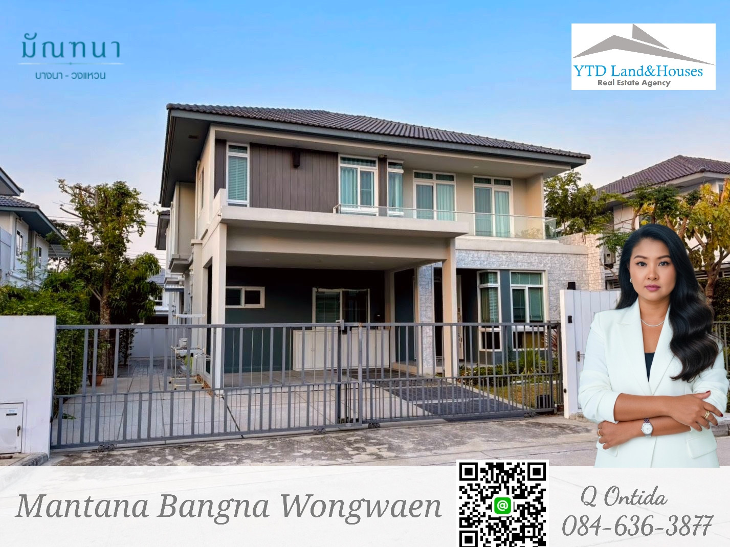 House for Rent Mantana Bangna Wongwaen 95,000 Baht/Month Fully furnished Listing No: YT01-2564 House for Rent Mantana Bangna Wongwaen 95,000 Baht/Month Fully furnished Listing No: YT01-2564