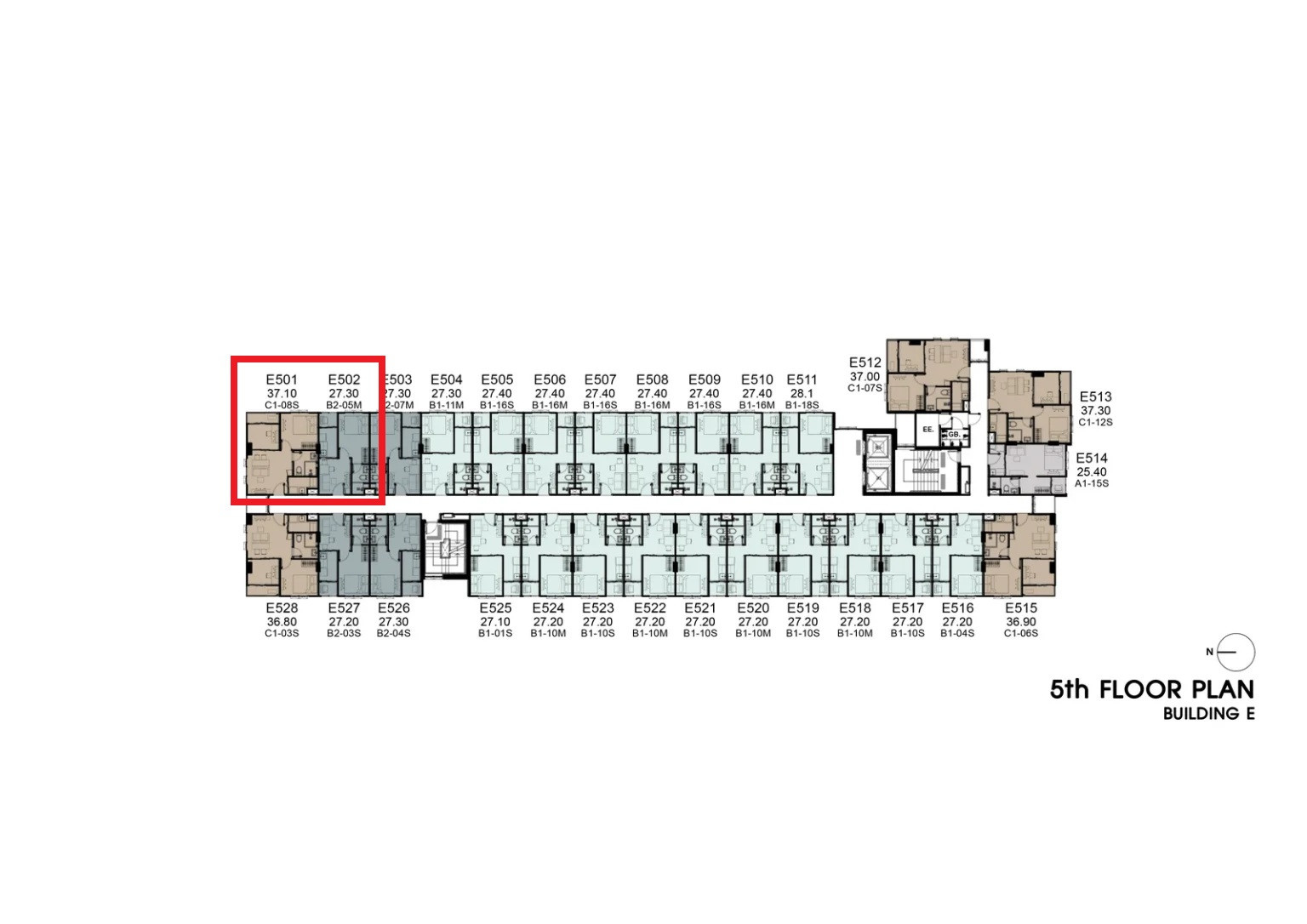 Kave Carnival 1-bed plus/1-bed exclusive วิวสระ ตึก E ตำแหน่งสวย – รูปที่ 2