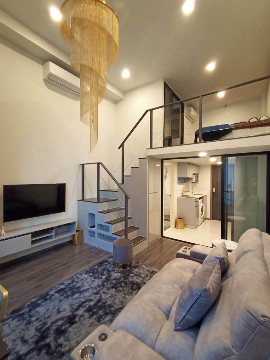 🏙Duplex 2 ชั้น 🔥Knightsbridge space พระราม9🔥🚅 ติด MRT พระราม9 ‼️ใกล้ Central Rama 9,Fortune☎️Tel/What App:0917061999 คุณกวา – รูปที่ 2