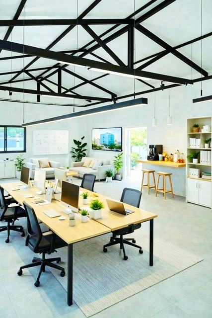 Near Seacon Square and Paradise Park 175sq.w. 700sq.m Home Office for Rent 3Beds 2Baths Yellow Line – รูปที่ 2