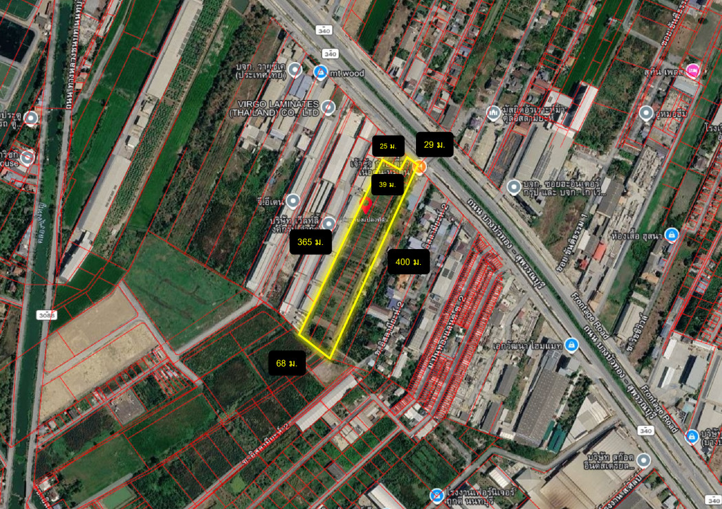 ขาย ที่ดิน ผังสีม่วง ติดถนนบางบัวทอง-สุพรรณบุรี 15 ไร่กว่า เหมาะทำโรงงาน – รูปที่ 2