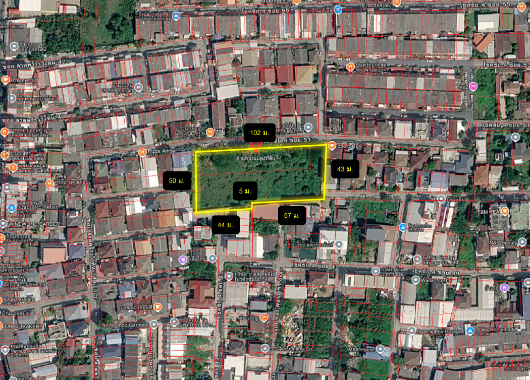 ขาย ที่ดิน โชคชัย 4 ซอย 51 ขนาด 3 ไร่กว่า เหมาะทำโครงการจัดสรรขนาดเล็ก DD – รูปที่ 3