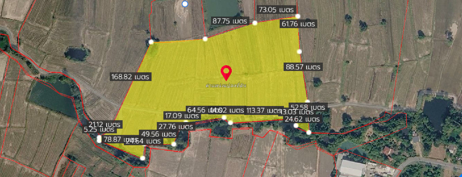 Land for sale, large plot, Saraburi Province, 94 rai 1 ngan 72 sq m, potential location near industrial areas. – รูปที่ 2
