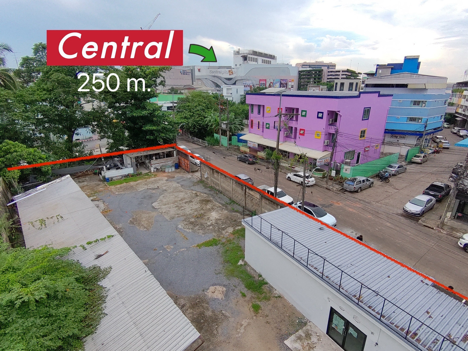 ❗️ขายที่ดิน❗️ 177 ตรว. กว้าง 44เมตร ลึก 20 เมตร หน้าเซ็นทรัล อุดรธานี เหมาะสำหรับ ร้านอาหาร , คาเฟ่ , หอพัก 🎉🎉 – รูปที่ 3