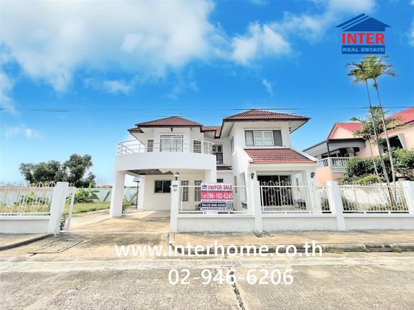 บ้านเดี่ยว 2 ชั้น 114 ตร.ว. หมู่บ้านสราญธร คลอง4 ใกล้โรงเรียนสวนกุหลาบวิทยาลัย รังสิต ถนนพระองค์เจ้าสายคลอง4 ถนนไสวประชาราษฎร์ ธัญบุรี ปทุมธานี
