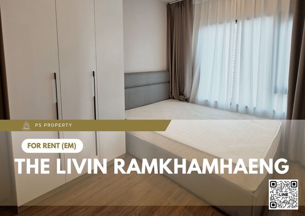 ให้เช่า 📍 The Livin Ramkhamhaeng 📍 เฟอร์นิเจอร์ และ เครื่องใช้ไฟฟ้าครบ ใกล้ MRT ลำสาลี