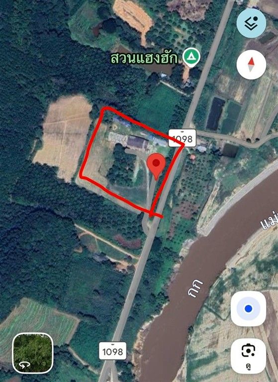 Empty land, 16 rai, land near Hang Hug Park. National Highway No. 1098 Rural Highway Chor.1063, Mae Chan, Chiang Rai