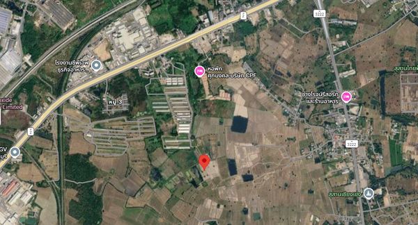 Land for sale, large plot, Saraburi Province, 94 rai 1 ngan 72 sq m, potential location near industrial areas.