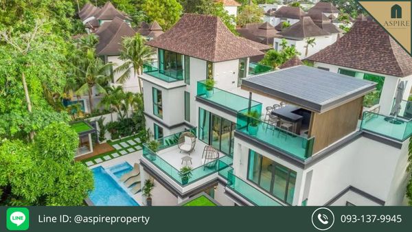 [For Sale] ONLY 49.9 MB Luxury Pool Villa Jomtien Beach, Pattaya, 300 m from the beach