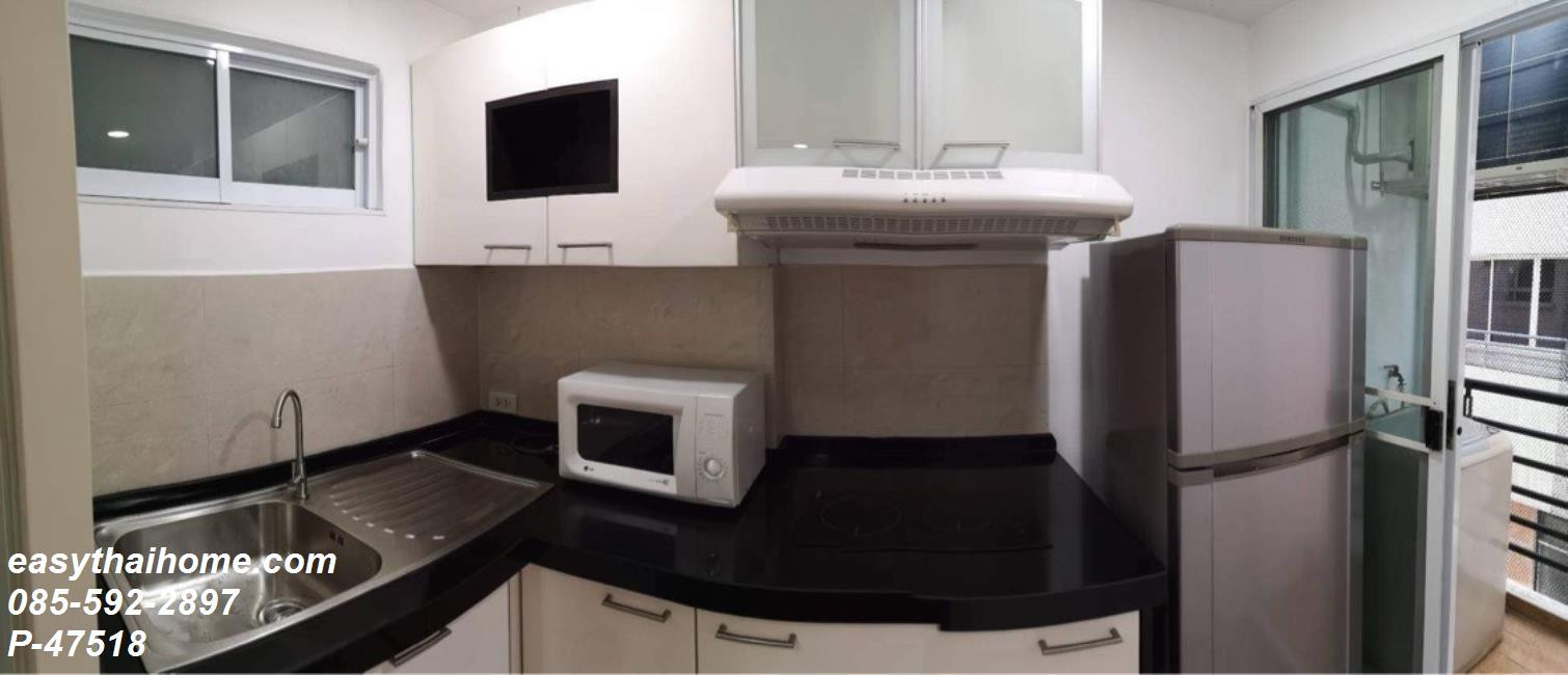 P-47518 Fully Furnished Studio with Bathtub & Washing Machine! Lumpini Suite Sukhumvit 41 5th Fl. Near BTS Phrom Phong Line@easythaihome 085-592-2897  – รูปที่ 4