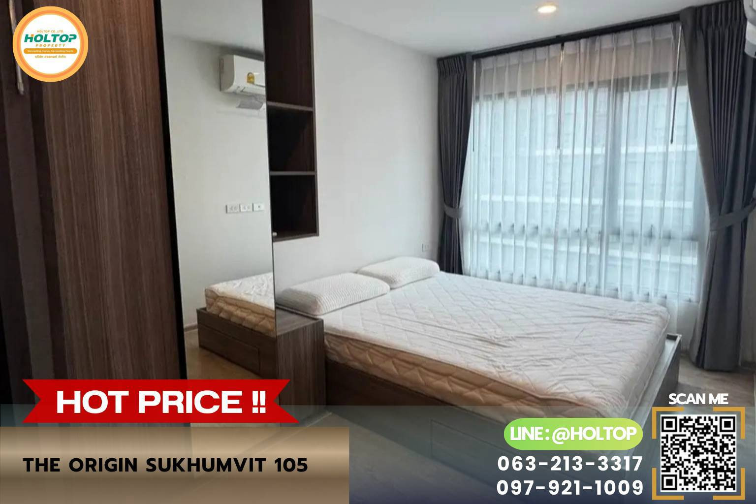 #L970🎉 160769 Condo for Rent The Origin Sukhumvit 105 #L970🎉 160769 Condo for Rent The Origin Sukhumvit 105