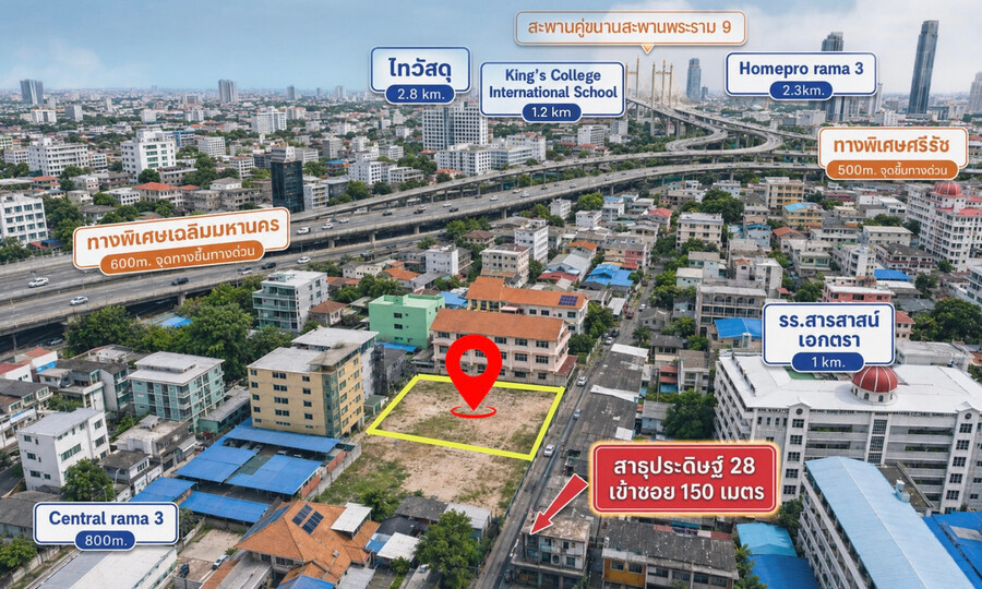 🏠✨ Land for sale, Soi Sathu Pradit 28 (HBH-SI-271) 🏠✨ Land for sale, Soi Sathu Pradit 28 (HBH-SI-271)